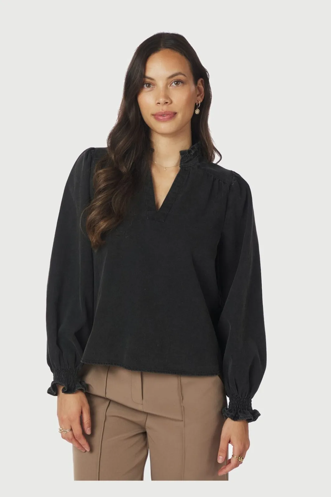 Neo Noir Nnemmeline Denim Blouse 164434 | Blusar & Skjortor