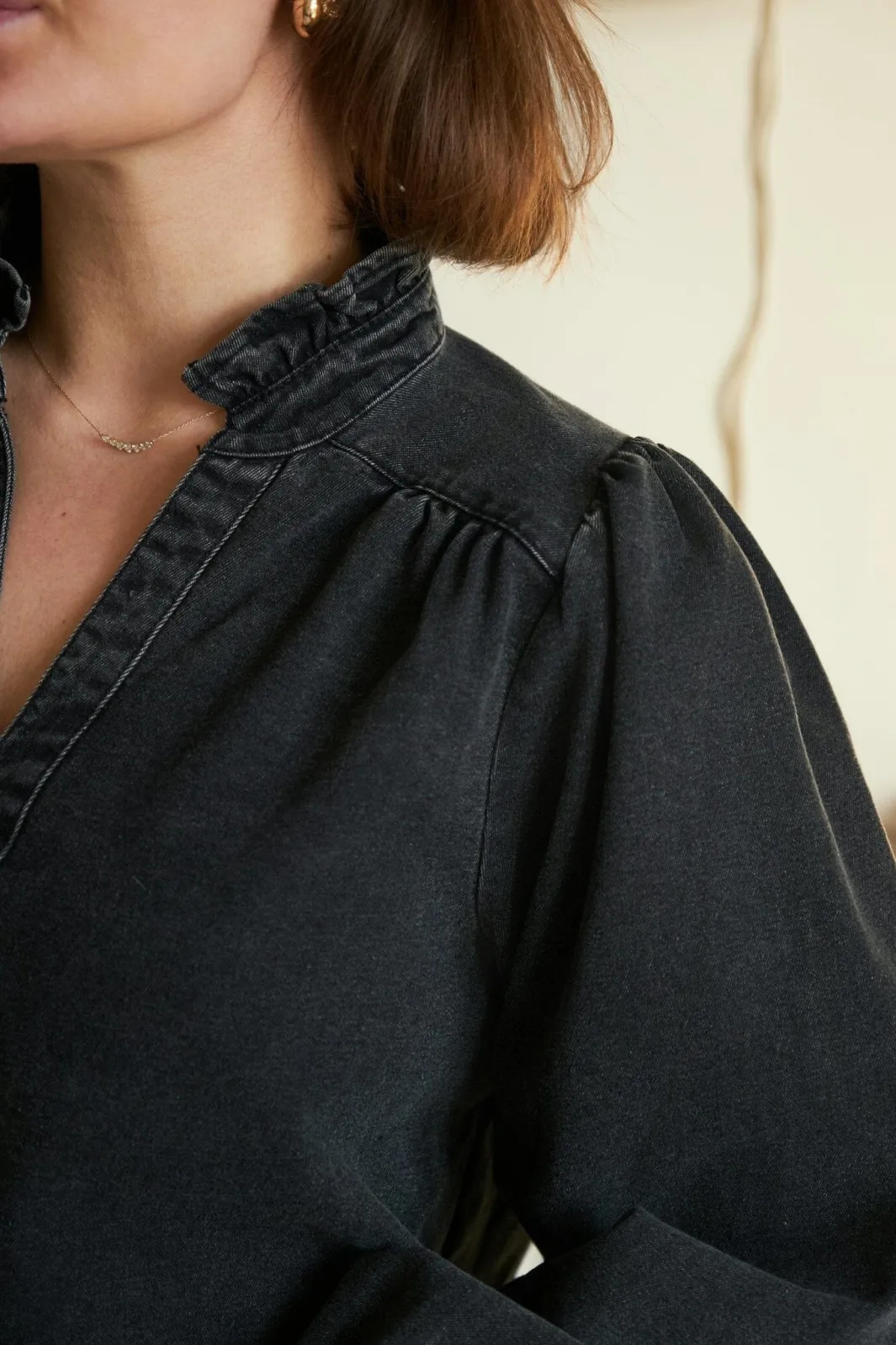Neo Noir Nnemmeline Denim Blouse 164434 | Blusar & Skjortor