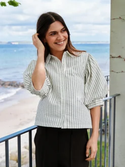 Neo Noir Nnetta Slim Stripe Shirt 168663 | Blusar & Skjortor