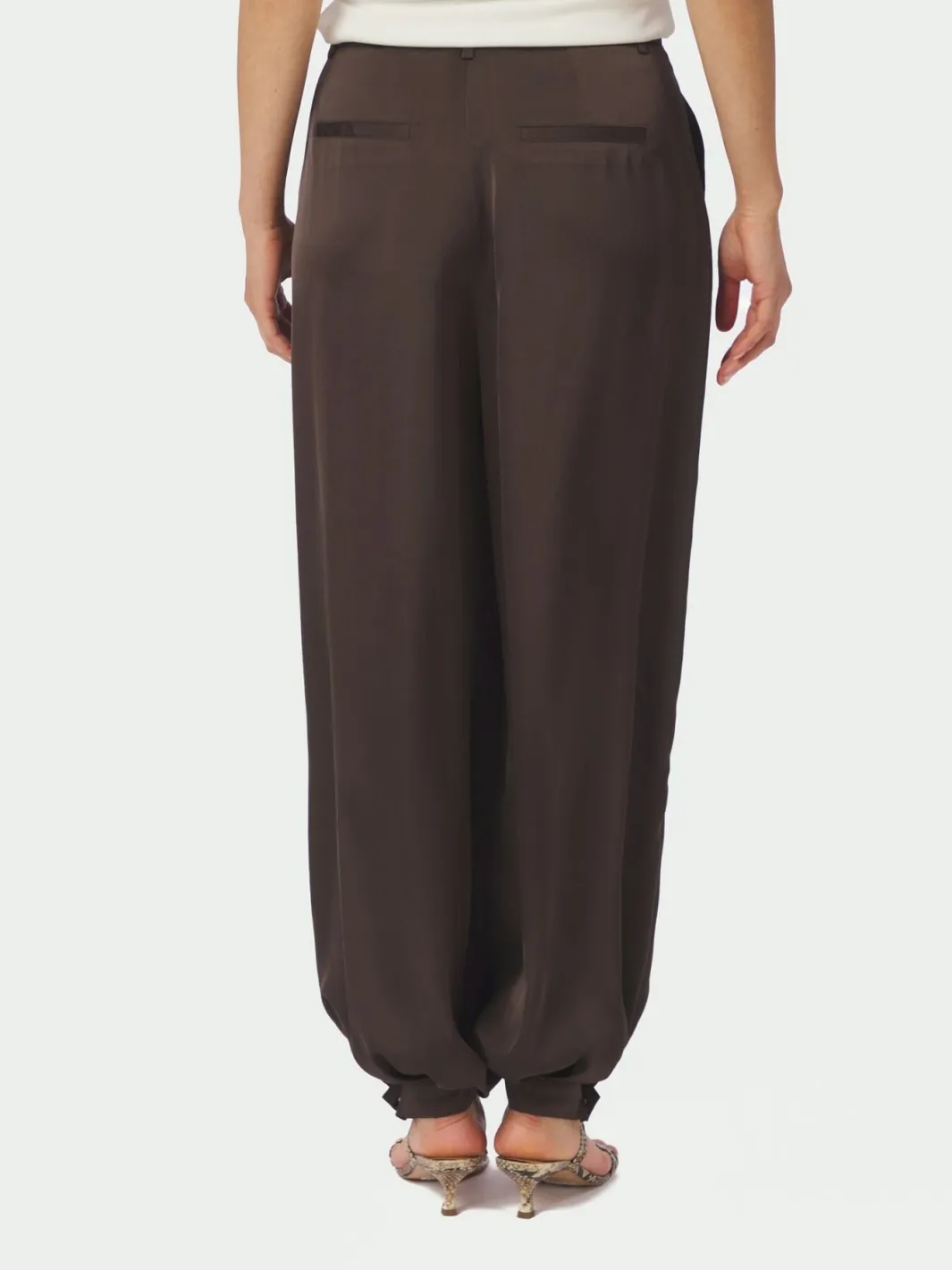 Neo Noir Nnfayla Drapy Satin Balloon Pants 167418 | Jeans, Leggings & Byxor