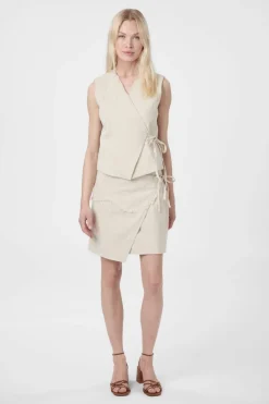 Nnfilora Ramie Wrap Waistcoat 166243