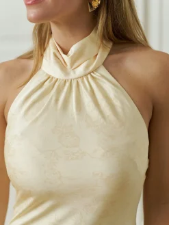 Nnfiona Pattern Satin Dress 168367