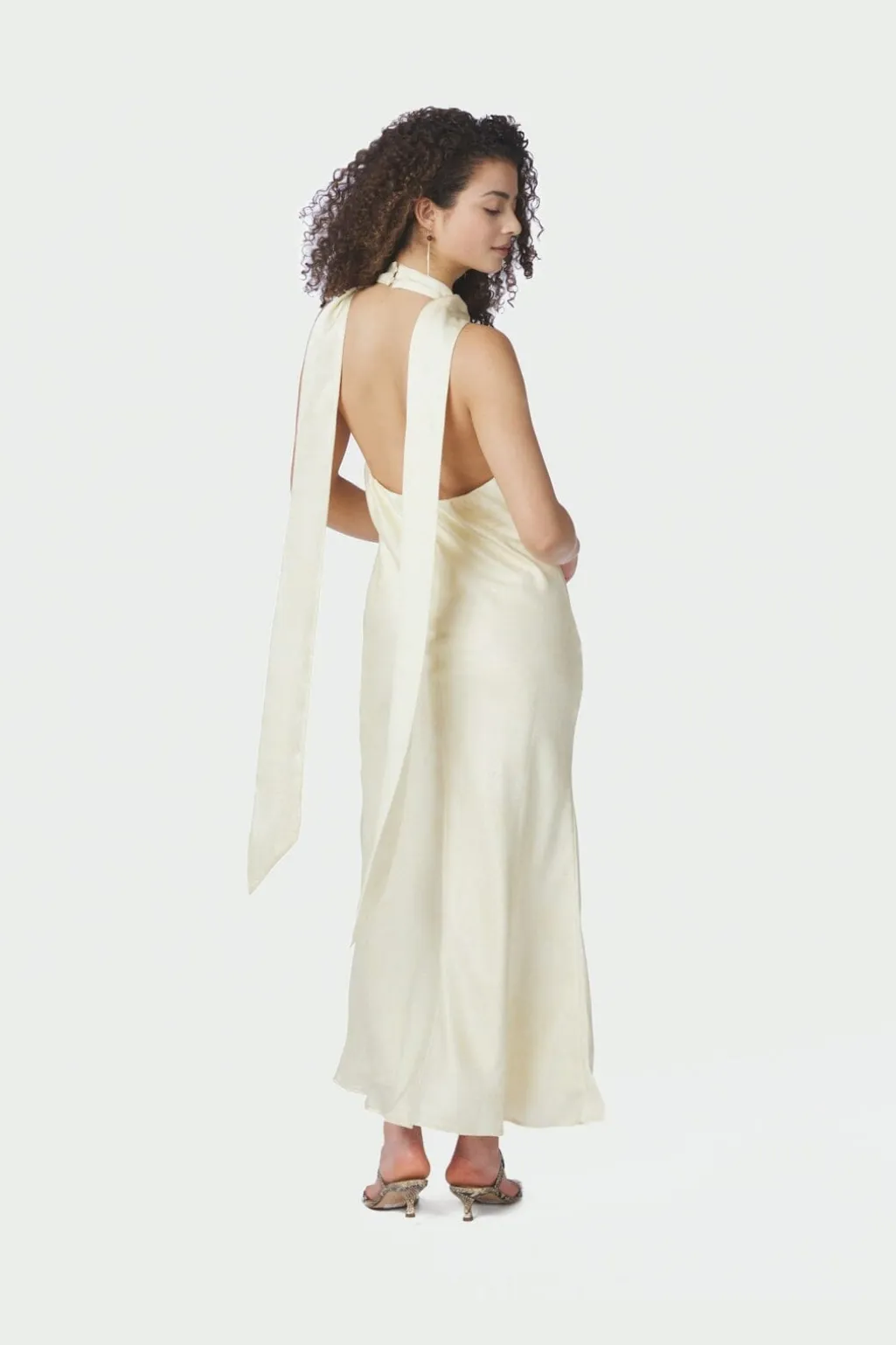 Nnfiona Pattern Satin Dress 168367