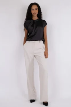 Neo Noir Nnfleur Drapy Satin Blouse | Blusar & Skjortor