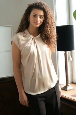 Neo Noir Nnfleur Drapy Satin Blouse | T-Shirts & Toppar