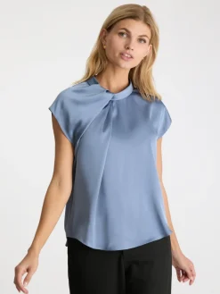 Neo Noir Nnfleur Drapy Satin Blouse | T-Shirts & Toppar