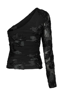 Neo Noir Nnfriana Big Flower Mesh Blouse 167272 | Blusar & Skjortor