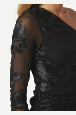 Neo Noir Nnfriana Big Flower Mesh Blouse 167272 | Blusar & Skjortor