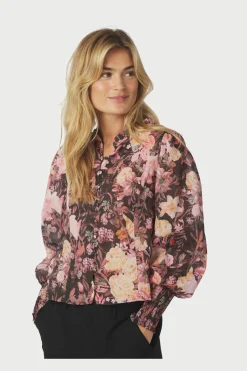 Neo Noir Nngilda Big Flower Blouse 166925 | Blusar & Skjortor