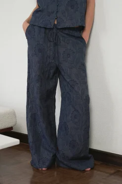 Neo Noir Nnheifa Flower Stripe Pants 168495 | Set|Jeans, Leggings & Byxor