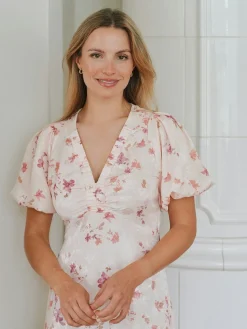 Nnillana Sateen Print Dress 168215