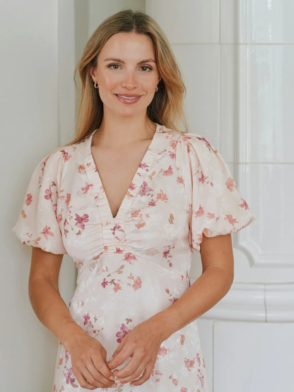 Nnillana Sateen Print Dress 168215