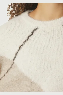 Nninga Check Fluff Knit Blouse 165205