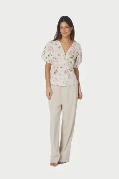 Neo Noir Nnirina Flower Blouse 169056 | Blusar & Skjortor
