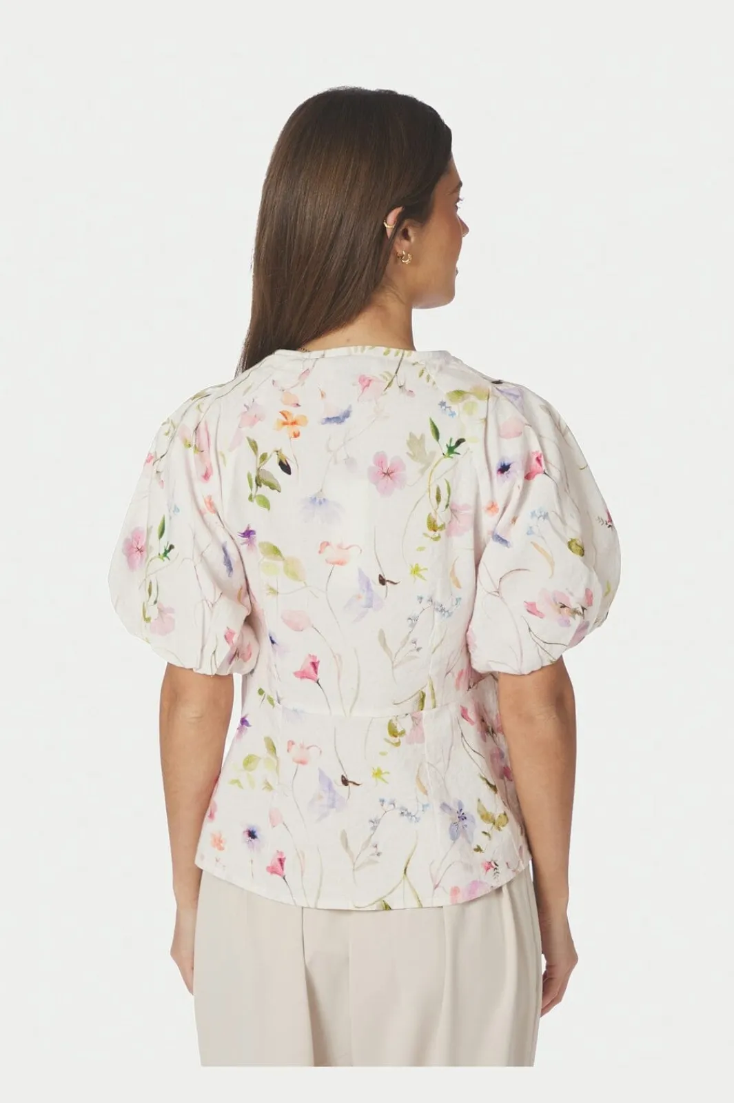 Neo Noir Nnirina Flower Blouse 169056 | Blusar & Skjortor