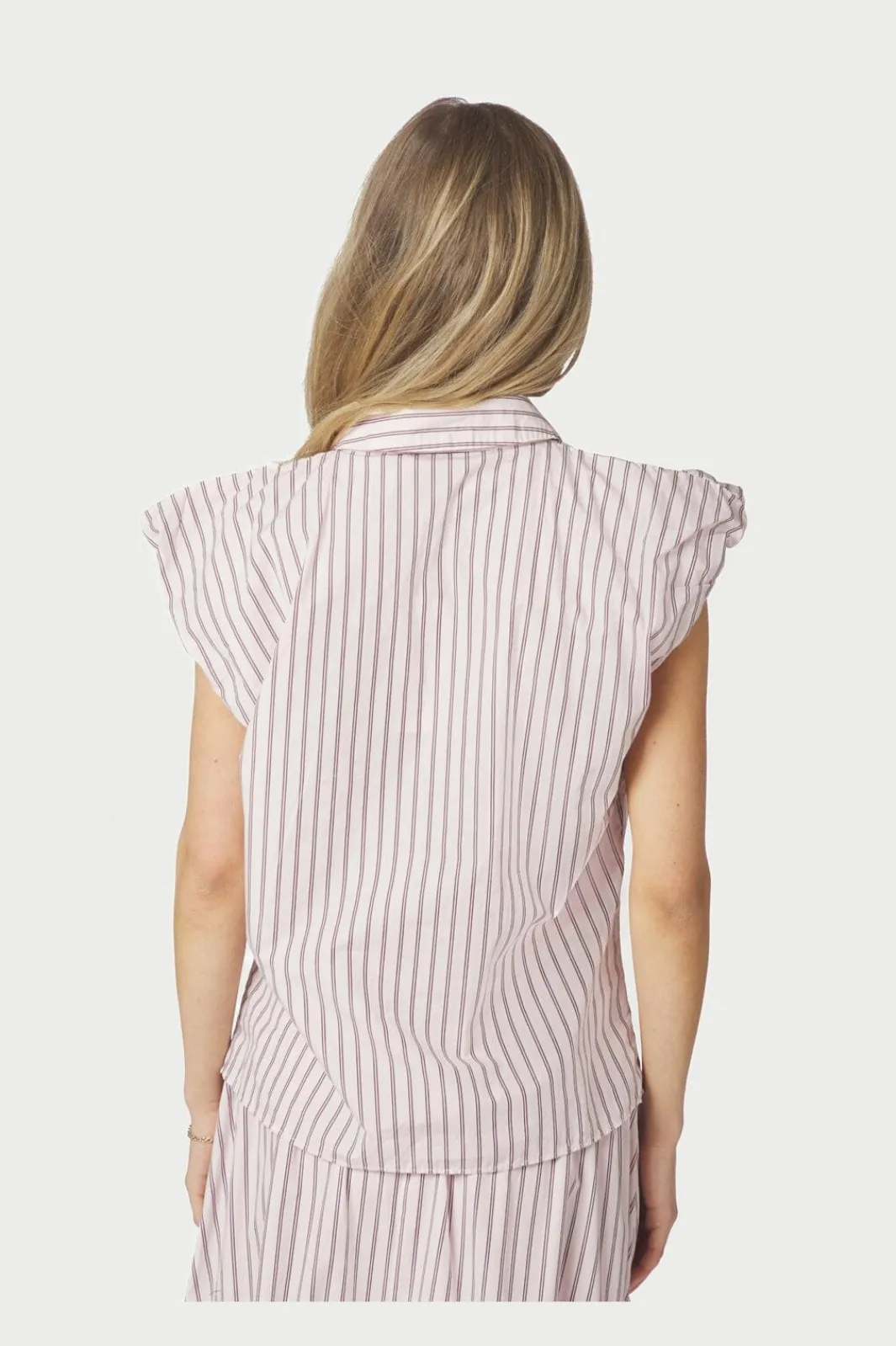 Neo Noir Nnisella Double Stripe Top 169051 | Blusar & Skjortor