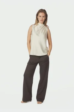 Neo Noir Nnisola Drapy Satin Top 167873 | T-Shirts & Toppar