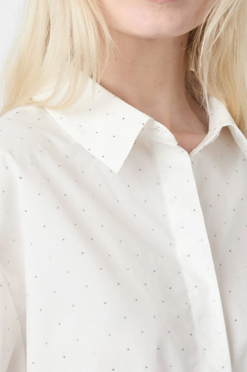 Nnjasie Poplin Stone Shirt 165711