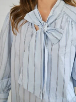 Neo Noir Nnjaz Bow Stripe Blouse 166718 | Blusar & Skjortor