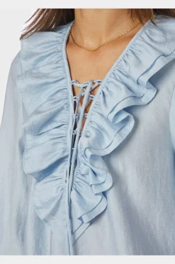 Neo Noir Nnkatarina Crepe Ruffle Blouse 166497 | Blusar & Skjortor