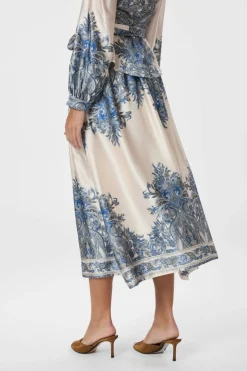 Neo Noir Nnlenni Paisley Border Skirt 166205 | Kjolar