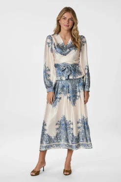 Neo Noir Nnlenni Paisley Border Skirt 166205 | Kjolar