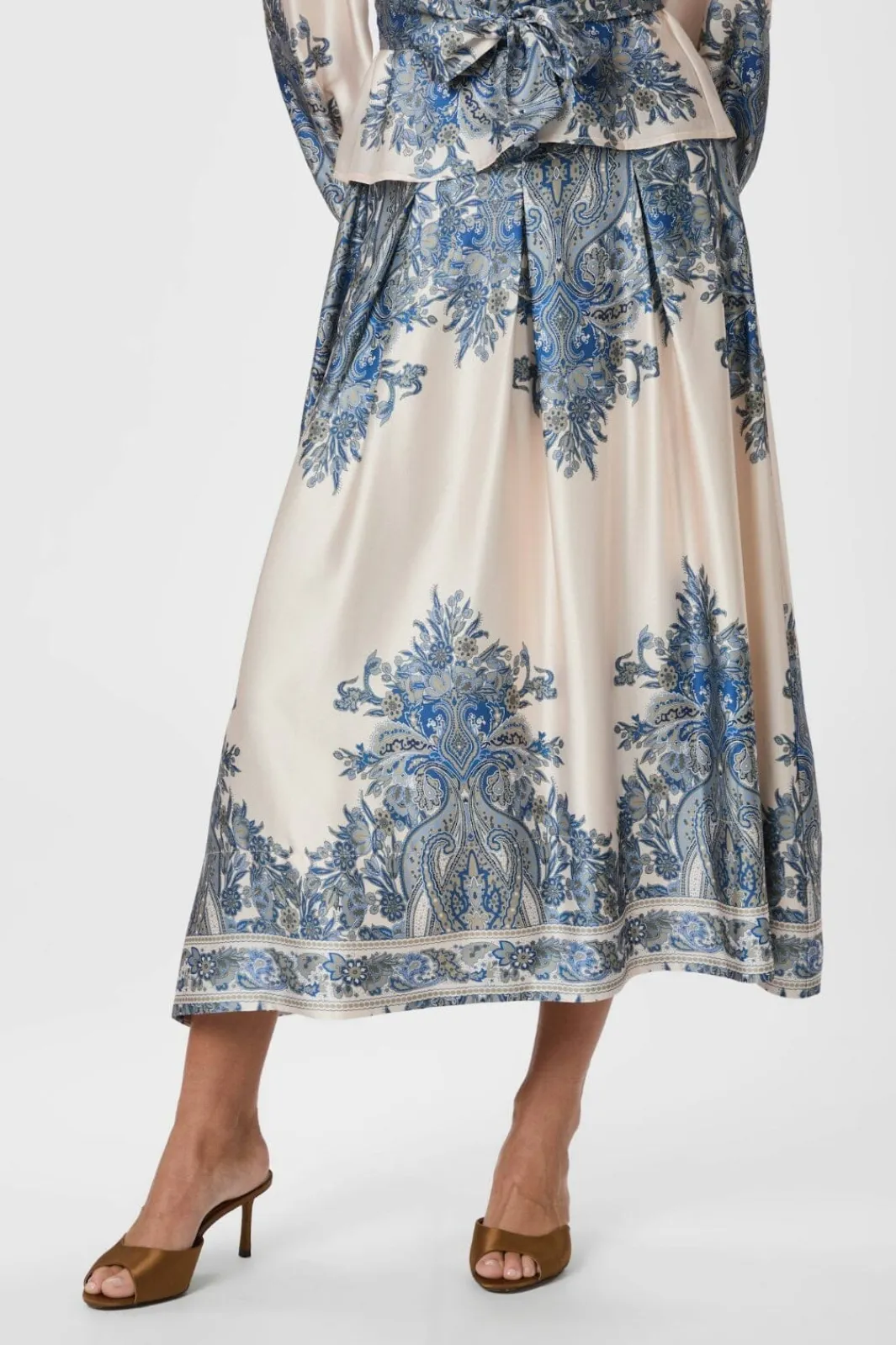 Neo Noir Nnlenni Paisley Border Skirt 166205 | Kjolar