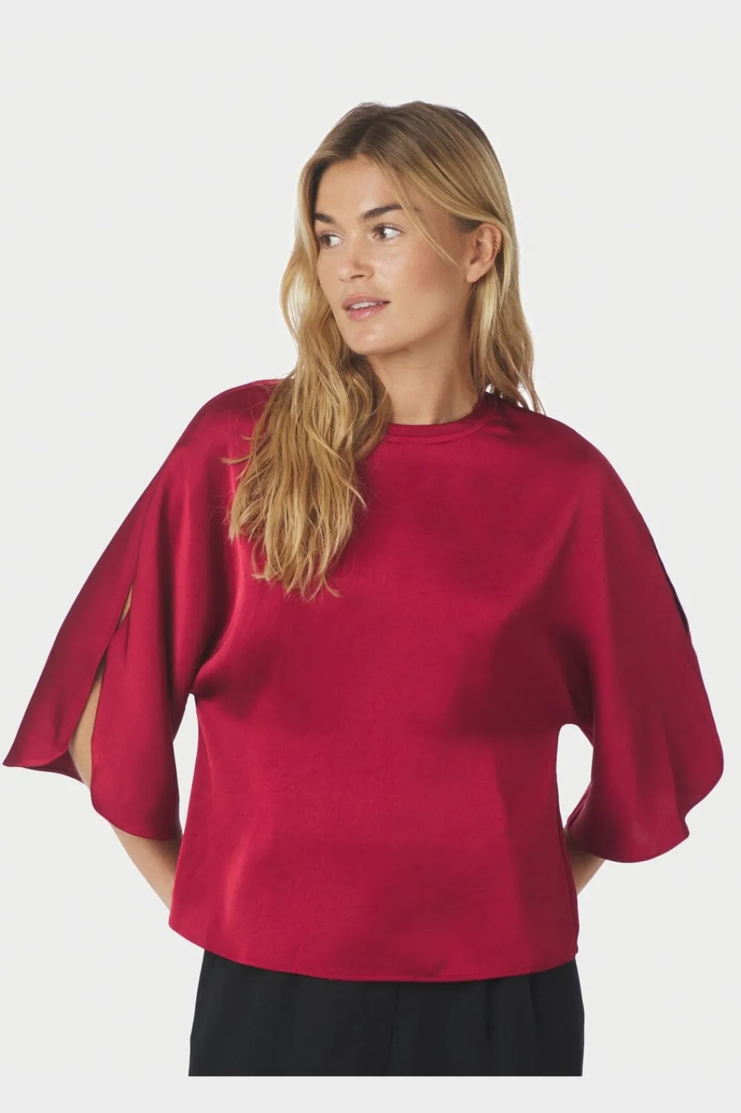 Neo Noir Nnliora Heavy Sateen Blouse 165567 | Blusar & Skjortor