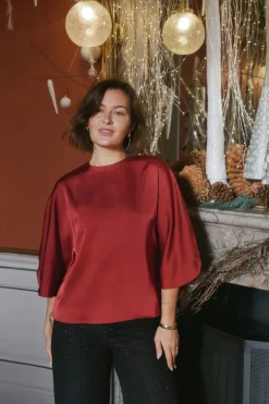 Neo Noir Nnliora Heavy Sateen Blouse 165567 | Blusar & Skjortor