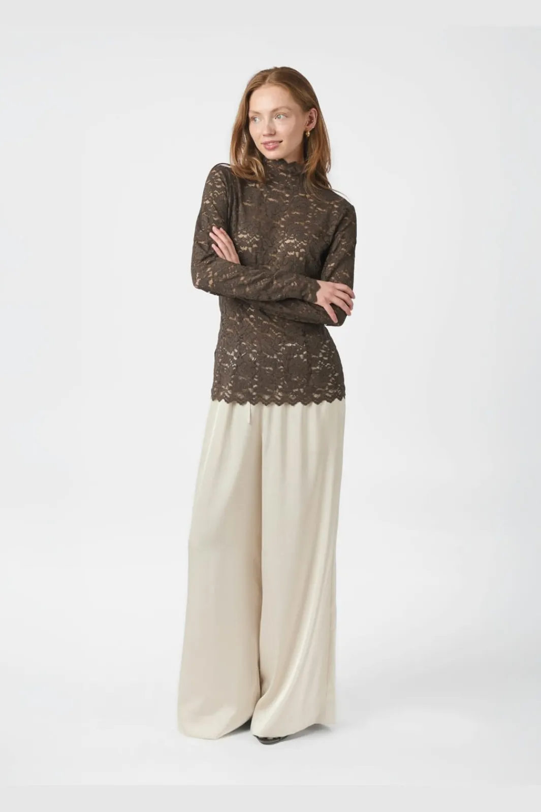 Neo Noir Nnliza Laceflower Blouse 161473 | Blusar & Skjortor