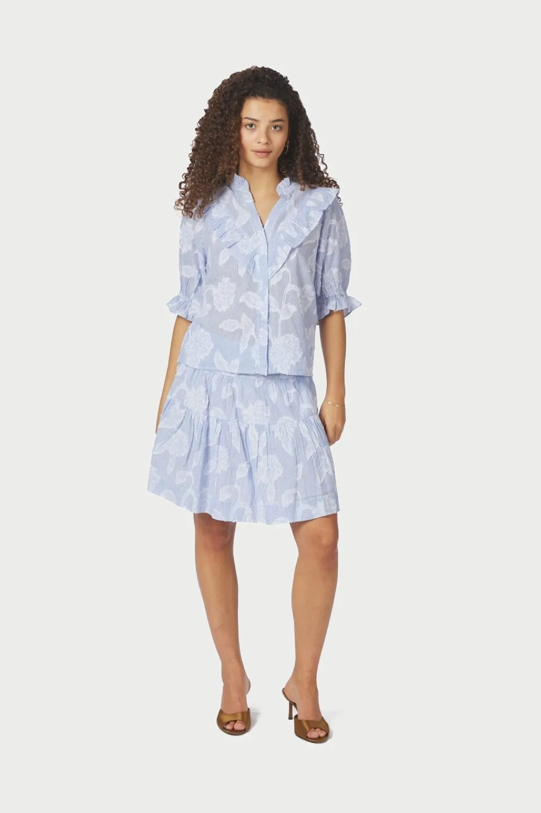 Neo Noir Nnmanet Jacquard Blouse 168480 | Blusar & Skjortor