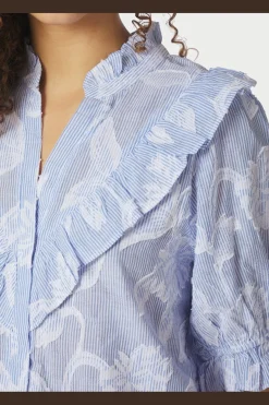 Neo Noir Nnmanet Jacquard Blouse 168480 | Blusar & Skjortor
