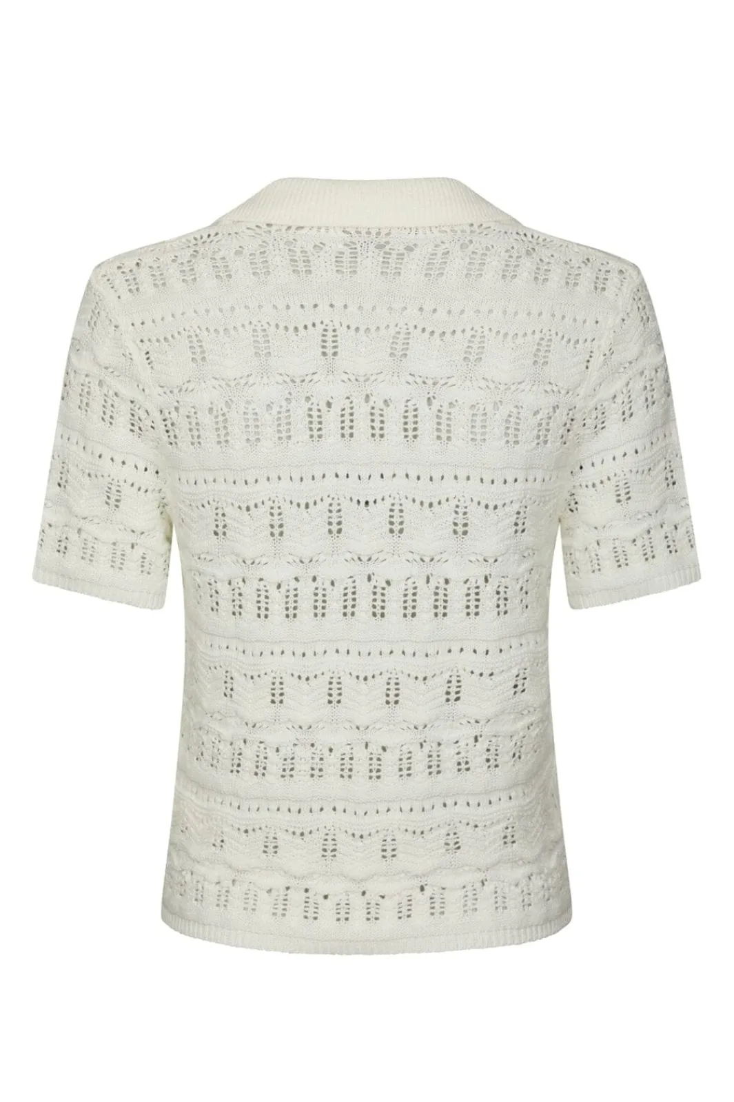 Neo Noir Nnmarisini Stitch Polo Knit Top 165940 | Sticka