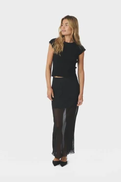 Neo Noir Nnmarlise Mesh Skirt 166014 | Kjolar