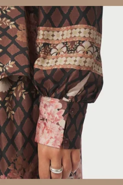 Neo Noir Nnmassima Botanical Border Blouse 167029 | Blusar & Skjortor|Set