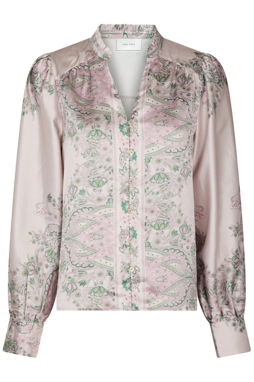 Neo Noir Nnmassima Paisley Border Blouse 160960 | Blusar & Skjortor