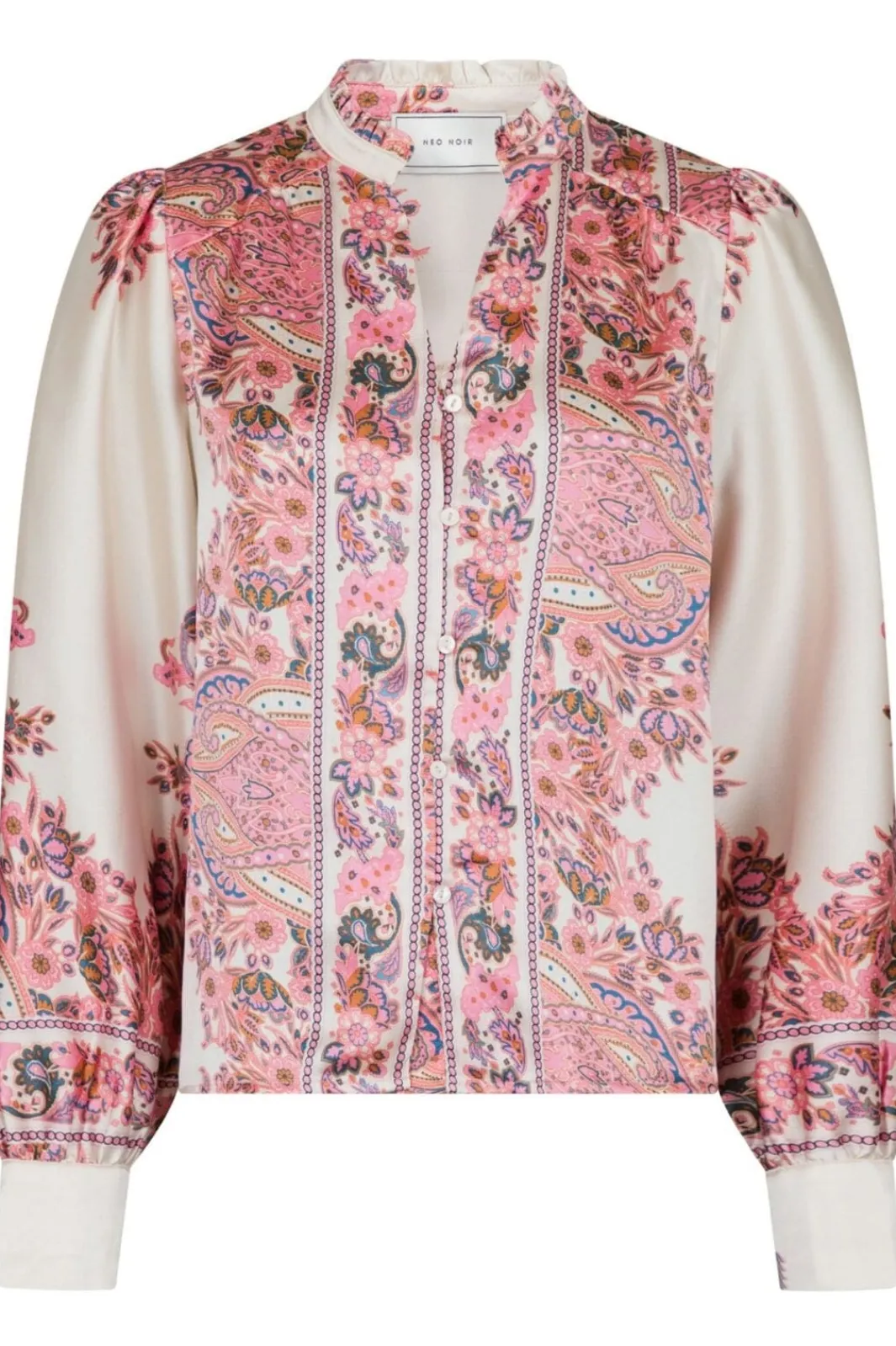 Neo Noir Nnmassima Paisley Border Blouse | Blusar & Skjortor