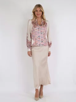 Neo Noir Nnmassima Paisley Border Blouse | Blusar & Skjortor