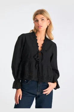 Neo Noir Nnmatsi Embroidery Blouse | Blusar & Skjortor