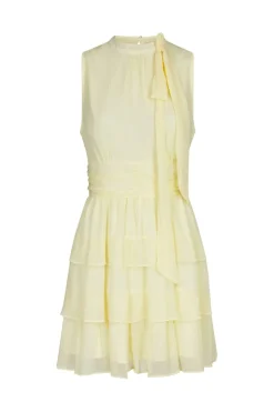 Nnmay Solid Chiffon Dress 168430
