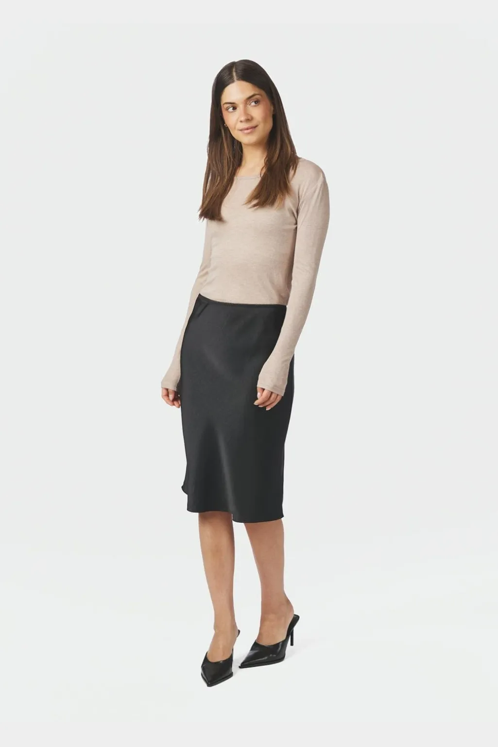 Nnmindie Heavy Sateen Skirt 170112