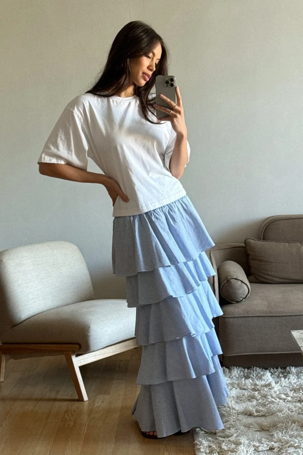 Nnmorris Mini Stripe Skirt 169651