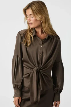 Neo Noir Nnnaja Satin Shirt 160801 | Blusar & Skjortor