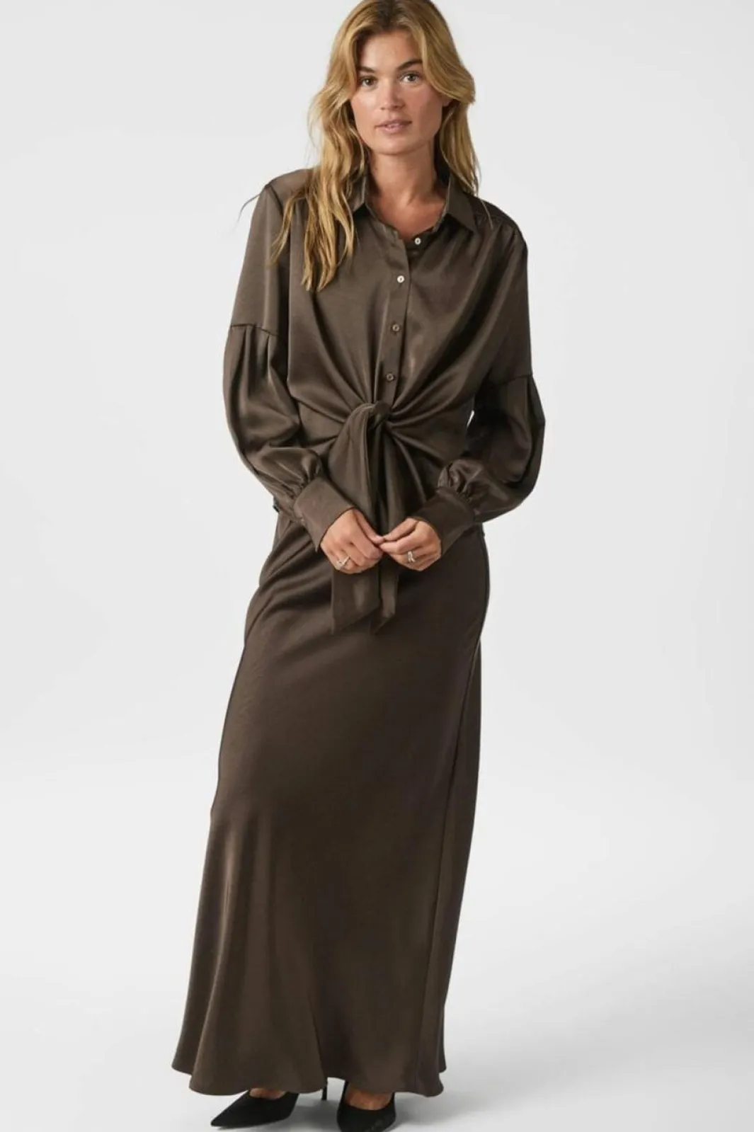 Neo Noir Nnnaja Satin Shirt 160801 | Blusar & Skjortor