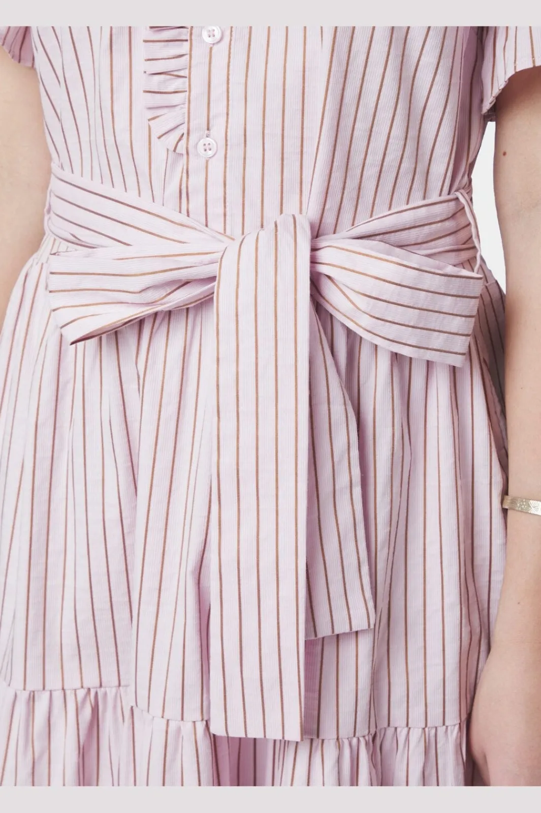 Neo Noir Nnnessie Structure Stripe Dress 169739 | Klänningar