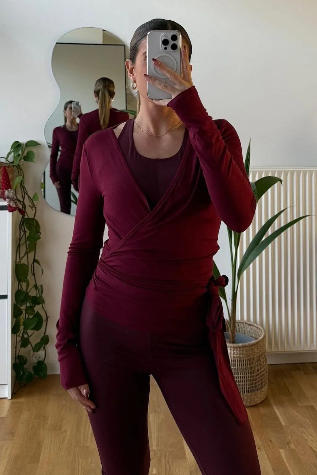 Nnnia Jersey Wrap Blouse 165501