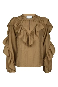 Neo Noir Nnnula Flounce Crisp Blouse 167525 | Blusar & Skjortor