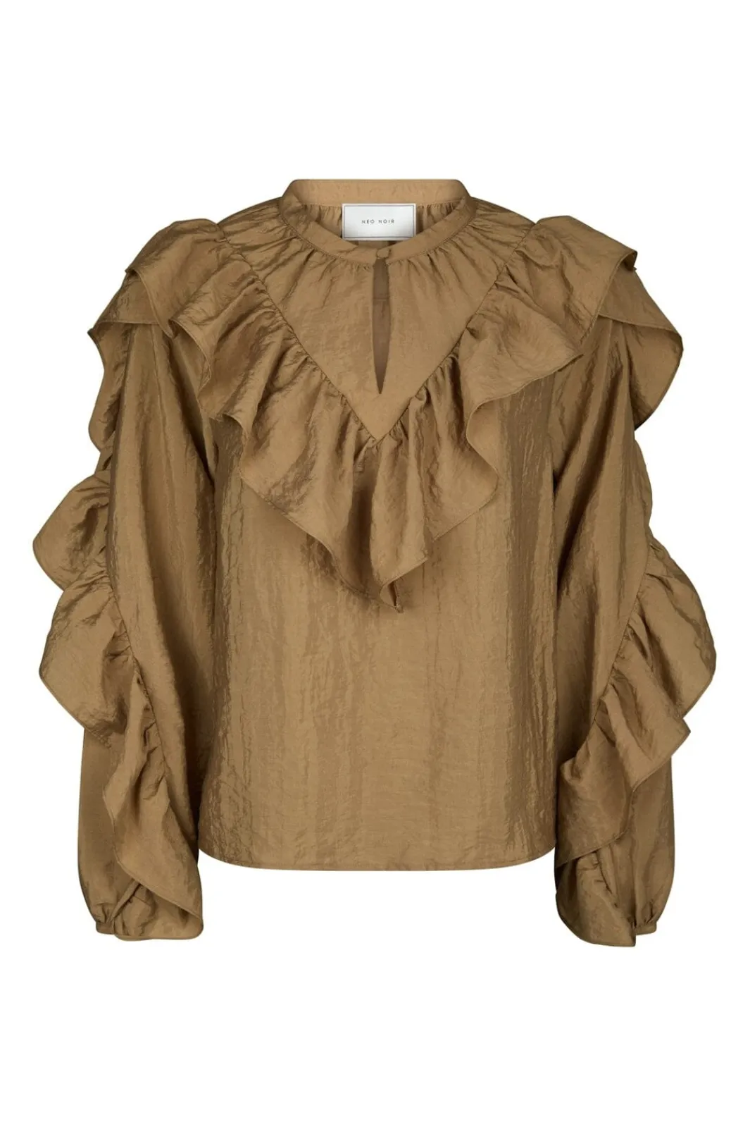 Neo Noir Nnnula Flounce Crisp Blouse 167525 | Blusar & Skjortor