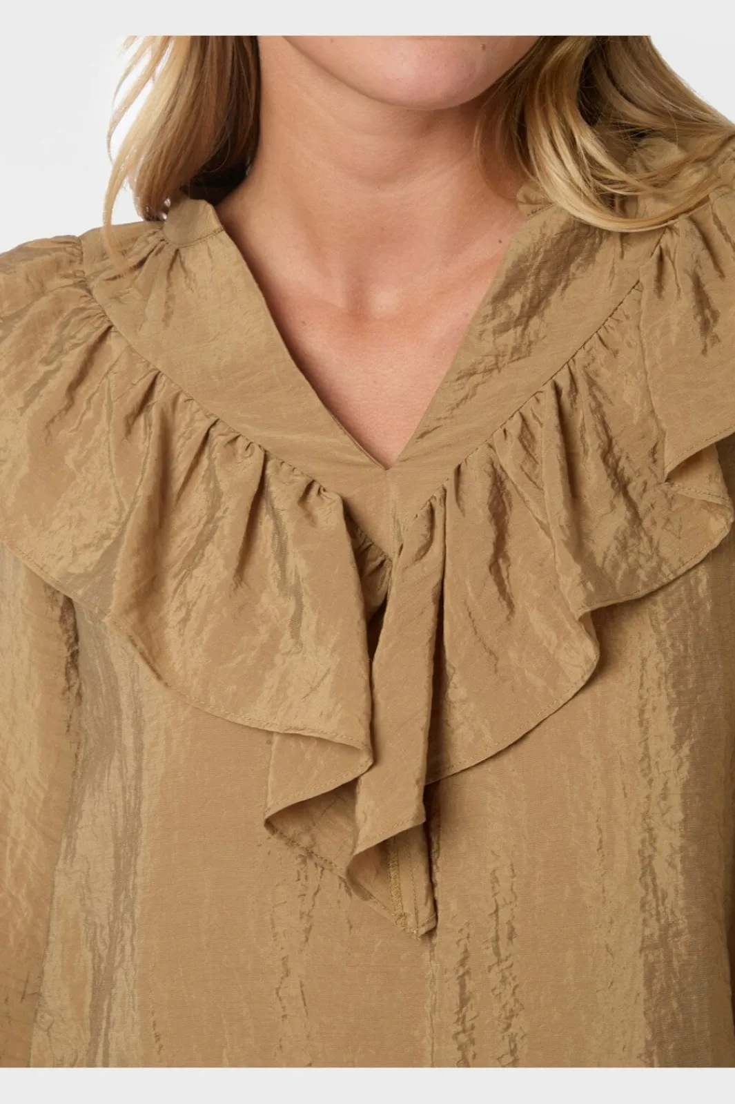 Neo Noir Nnnula Flounce Crisp Blouse 167525 | Blusar & Skjortor