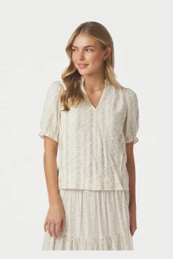 Nnodesa Floral Stripe Blouse 168816